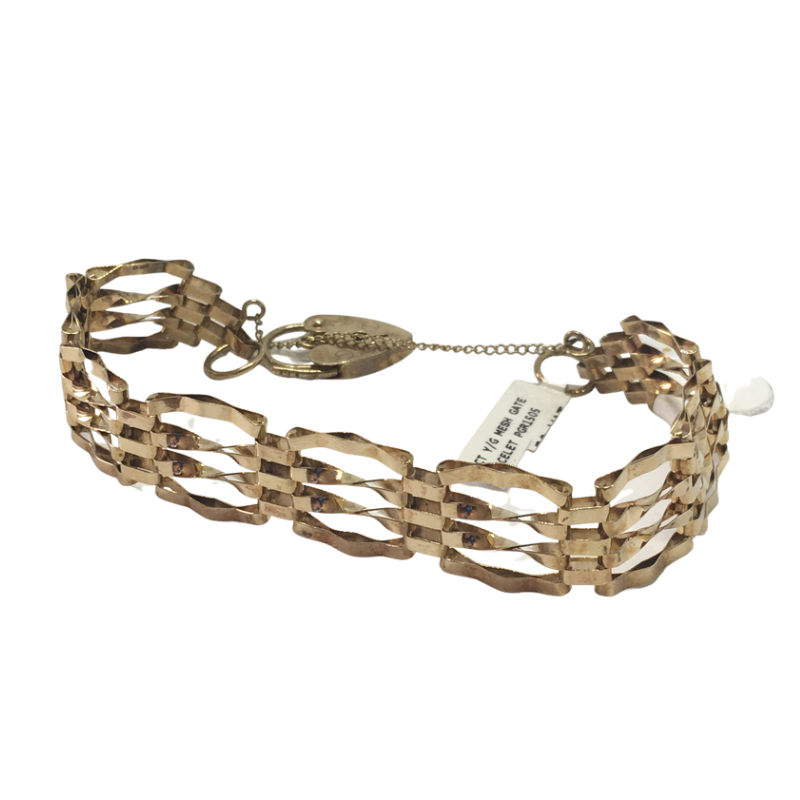 9ct Gold Mesh Gate Bracelet