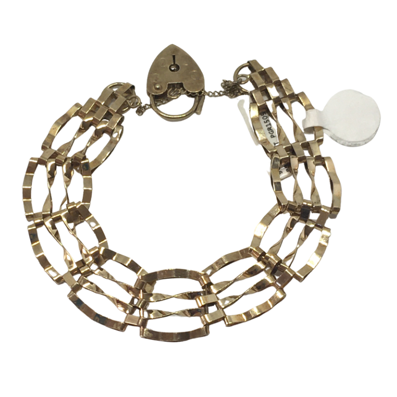 9ct Gold Mesh Gate Bracelet