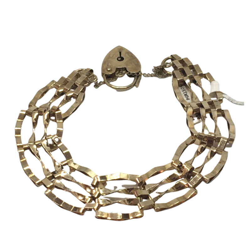 9ct Gold Mesh Gate Bracelet