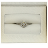 Sterling silver ring with pearl detail