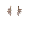 9ct Rose Gold Leaf Earrings