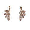 9ct Rose Gold Leaf Earrings