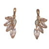 9ct Rose Gold Leaf Earrings