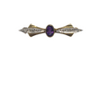 9ct Gold Brooch with Amethyst Stone