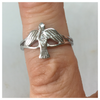 Sterling Silver Dove Ring for Confirmation
