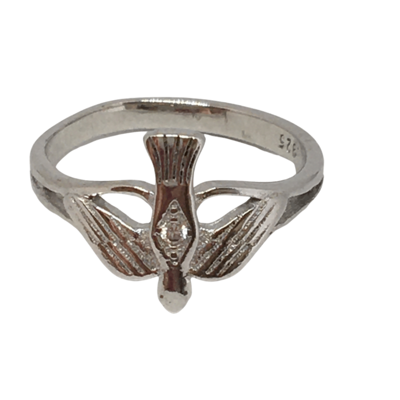 Sterling Silver Dove Ring for Confirmation