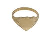 9ct Gold Shield Shape Men&#39;s Signet Ring