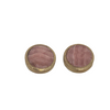 9ct Gold Banded Agate Stone Stud Earrings