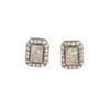 Square Stone Set Opal Earrings from Yo Jewels
