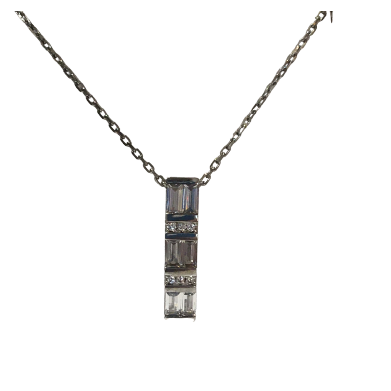 Sterling Silver Clear Stone Pendant  -   Paul Costelloe