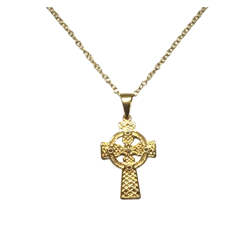 9ct Gold Celtic Cross Pendant