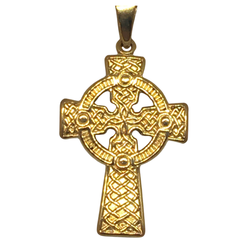 9ct Gold Celtic Cross Pendant