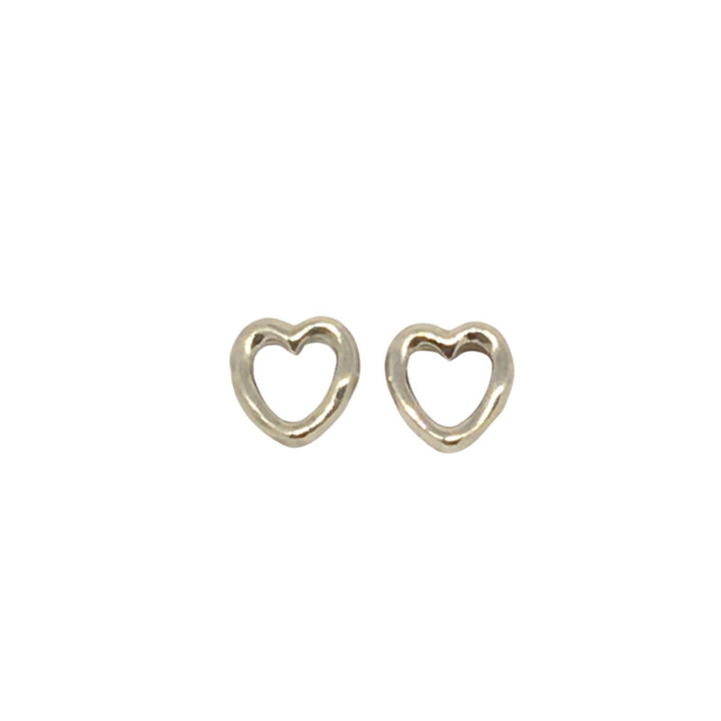 Sterling Silver Heart Earrings by Paul Costelloe