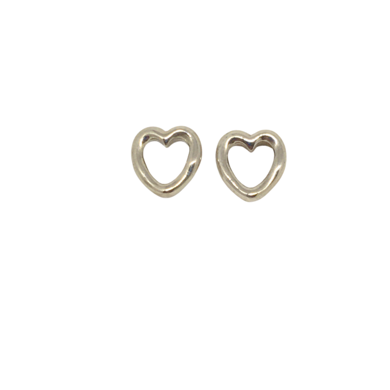 Sterling Silver Heart Earrings by Paul Costelloe