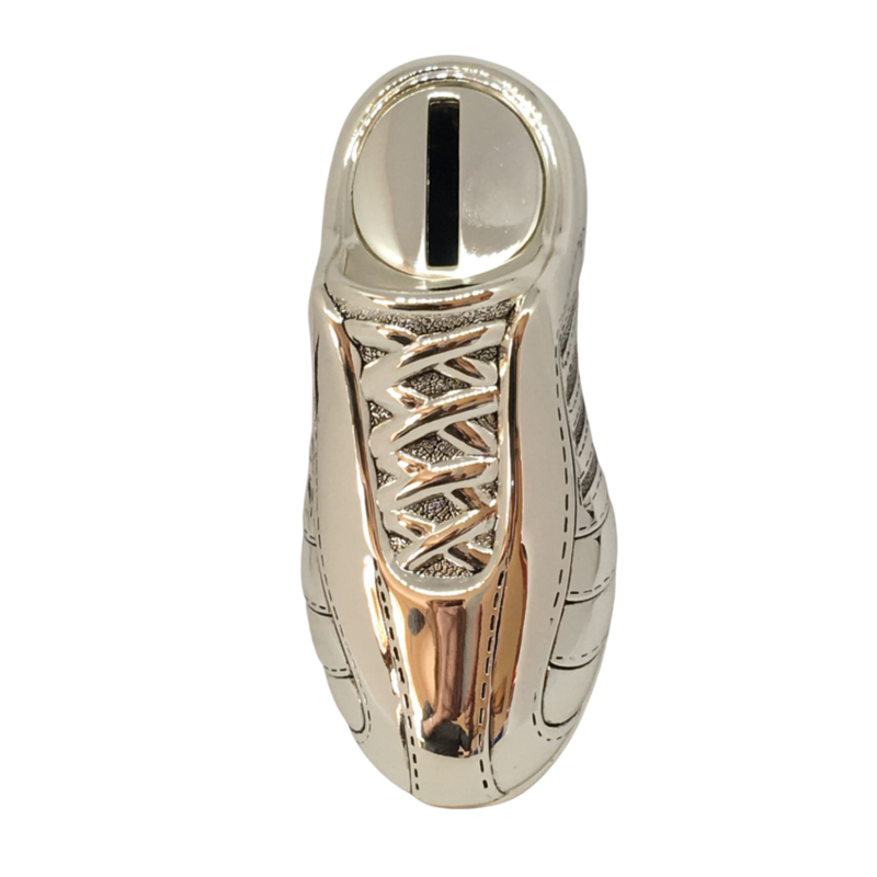 Silver Coloured Football Boot Money Box