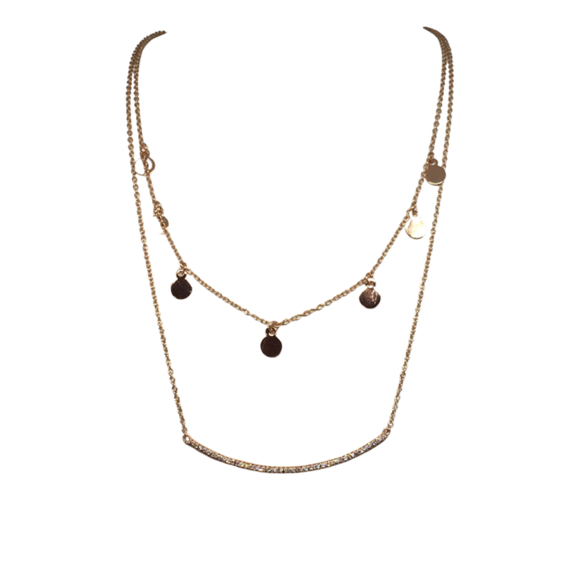 Cristallo di milano 2025 layered necklace