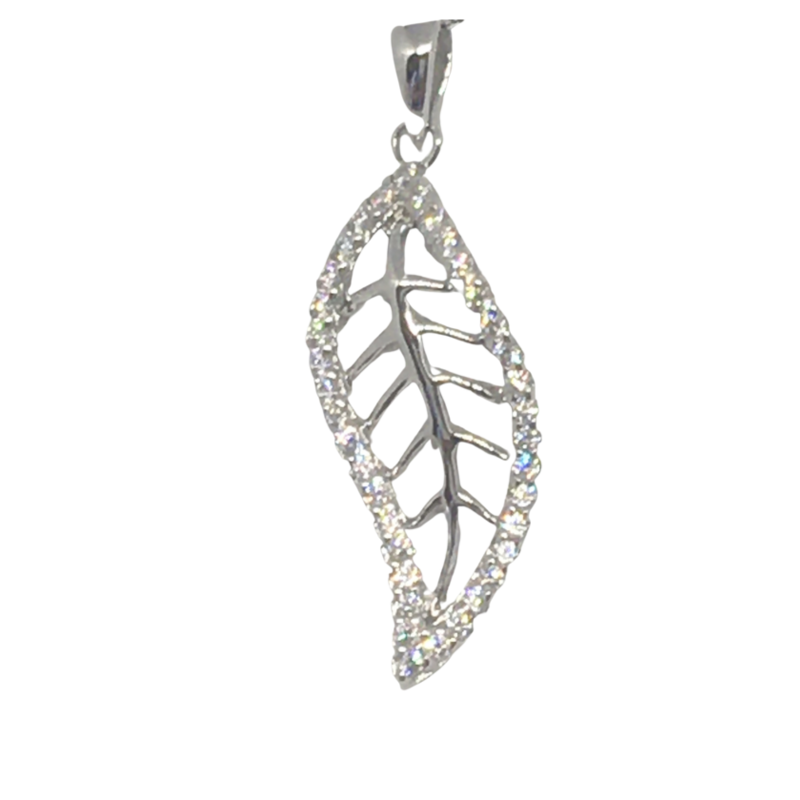 Sterling Silver Leaf Pendant