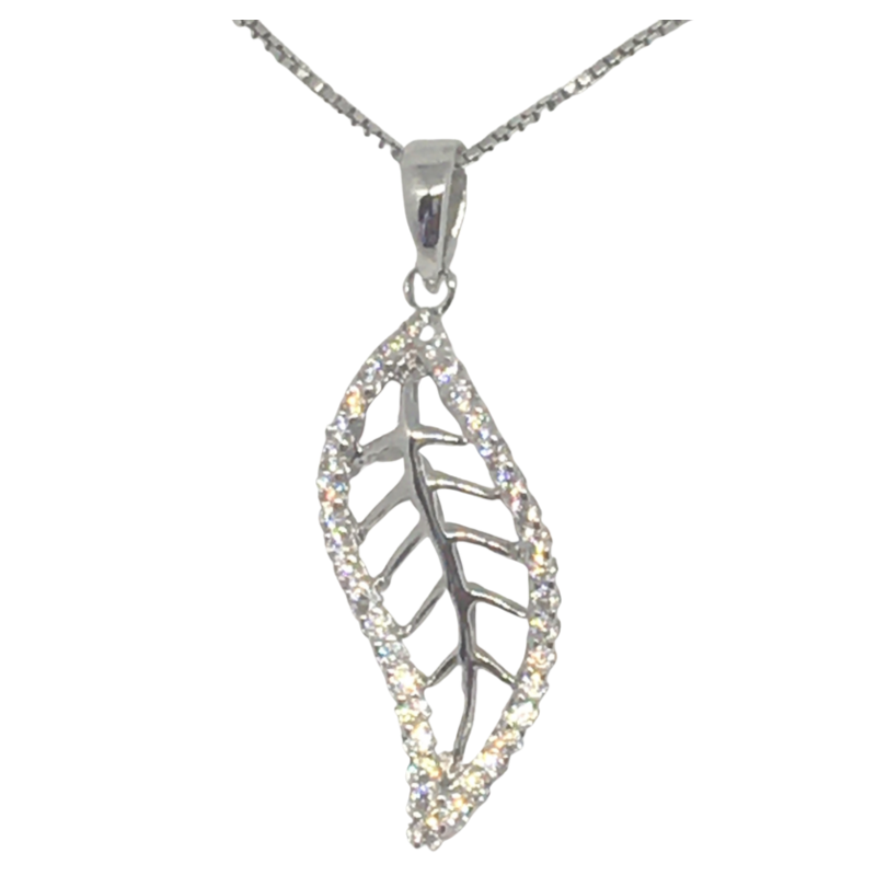 Sterling Silver Leaf Pendant