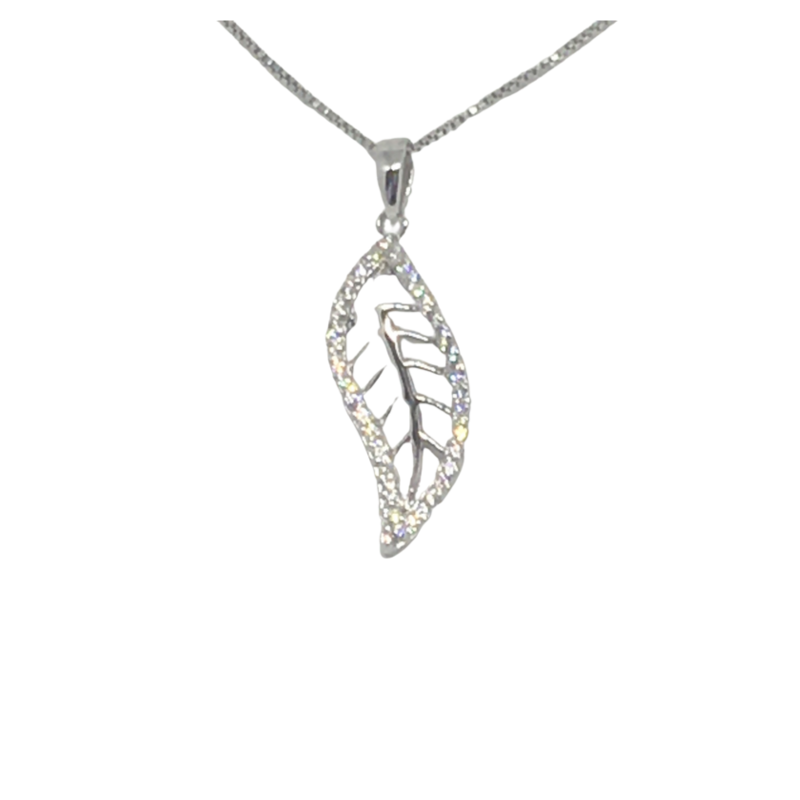 Sterling Silver Leaf Pendant