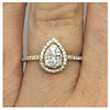 9kt Yellow Gold Pear Shaped Engagement Ring