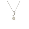 Sterling Silver Pendant with Pearl     Yo - Jewels