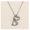 Sterling Silver Intertwined Heart Pendant