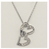 Sterling Silver Intertwined Heart Pendant