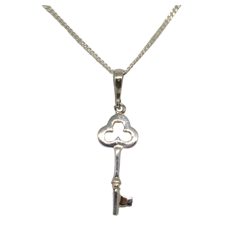 Sterling Silver Key Pendant