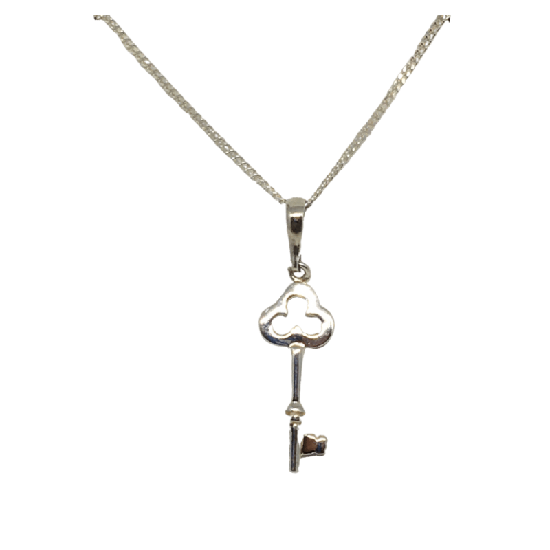 Sterling Silver Key Pendant
