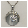 Sterling Silver Chain with Moonstone Pendant
