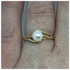 9kt Gold Ring with Cultured Pearl