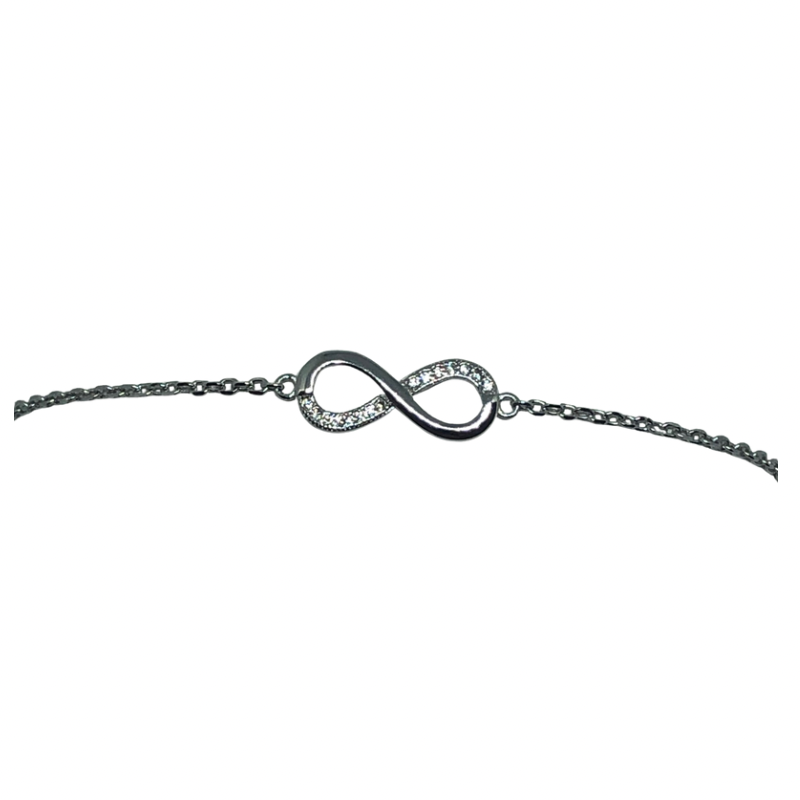Sterling Silver Infinity Bracelet