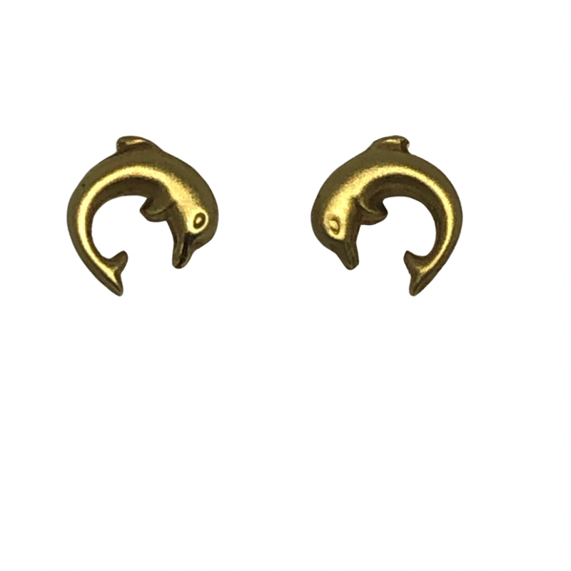 9kt Gold Dolphin Earrings