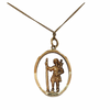 9kt Gold St. Christopher Pendant