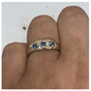 9kt Gold Sapphire &amp; Diamond Ring