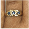 9kt Gold Sapphire &amp; Diamond Ring