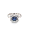 18kt White Gold Sapphire Engagement Ring