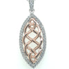 Sterling Silver Pendant with Rose Gold Celtic Deign
