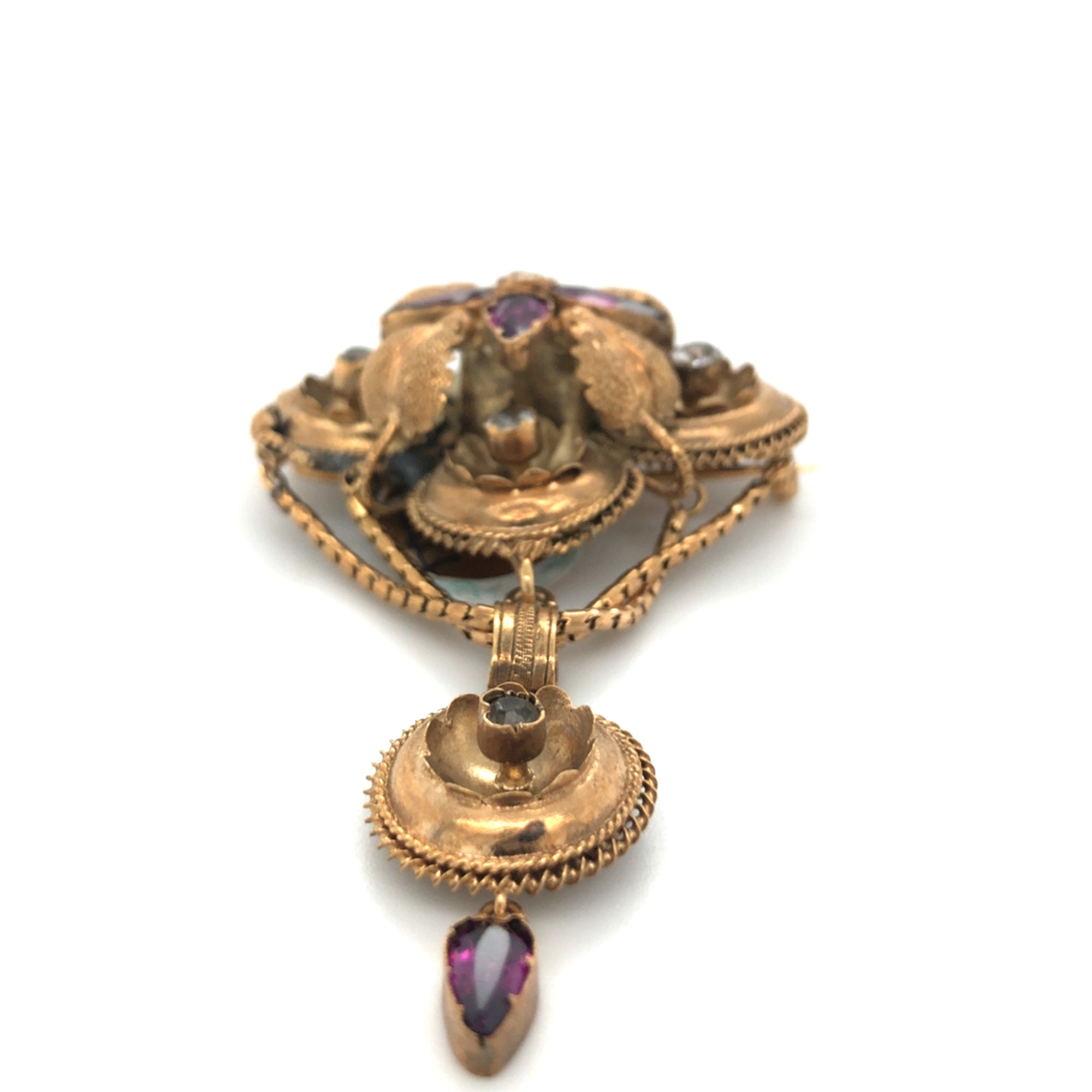 Antique Gold Floral Design Brooch