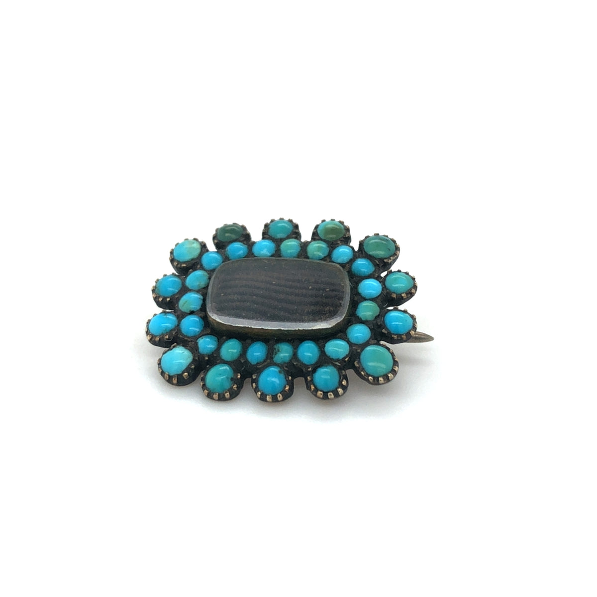 Antique Turquoise Brooch