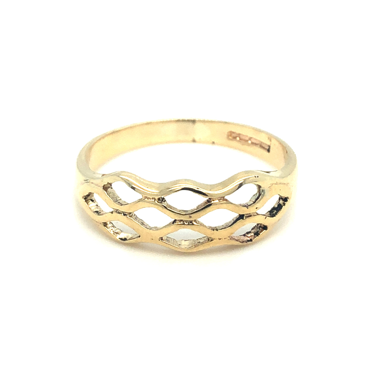 9kt Gold Trellis Ring