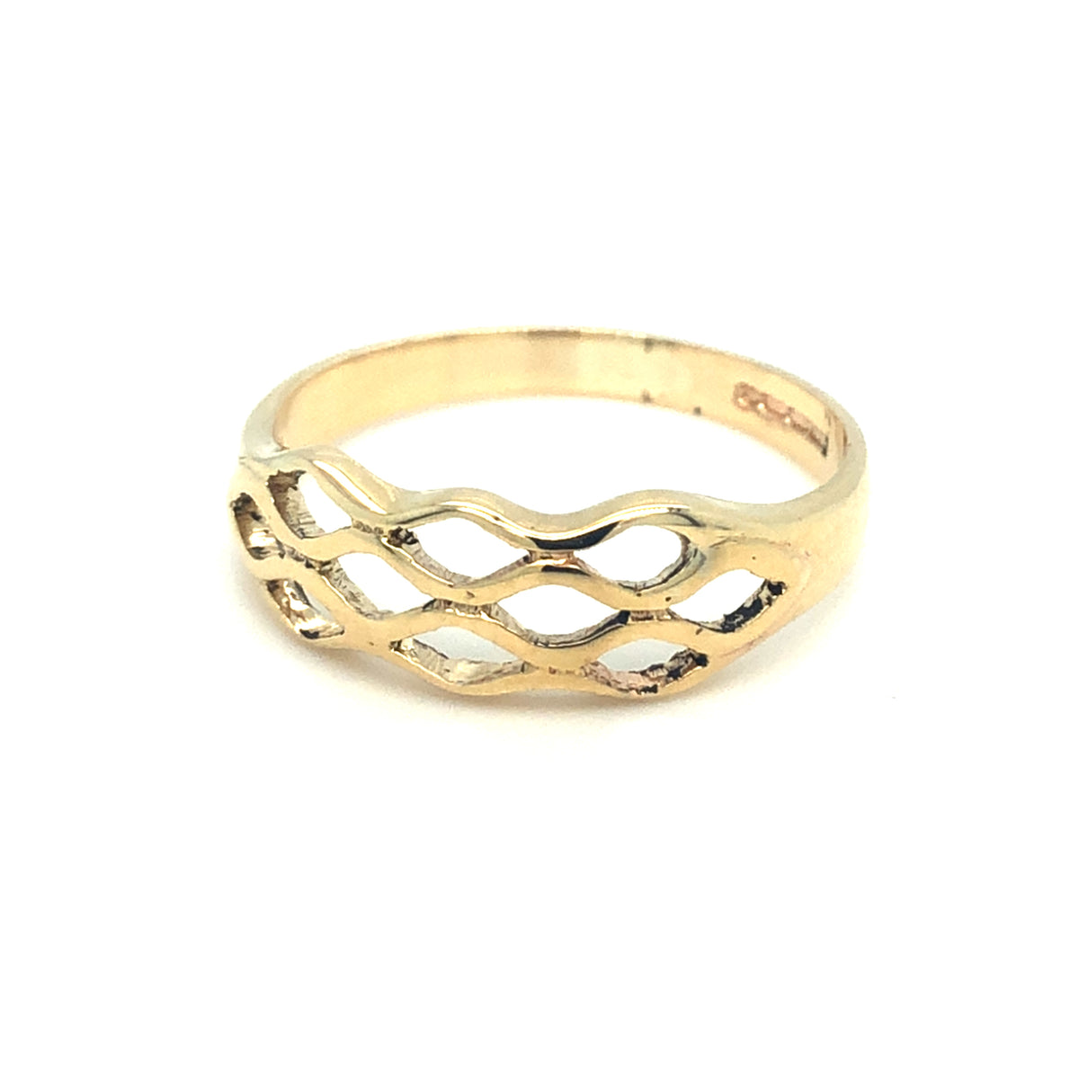 9kt Gold Trellis Ring