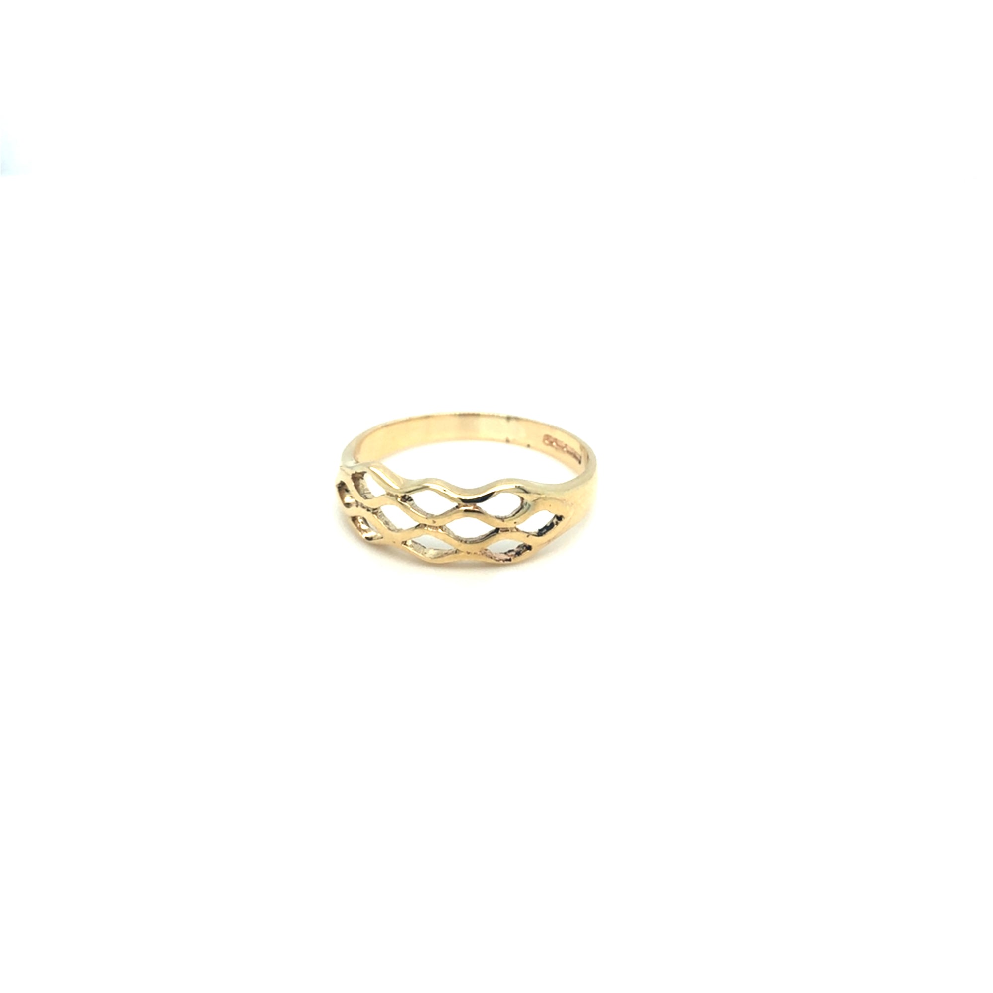 9kt Gold Trellis Ring
