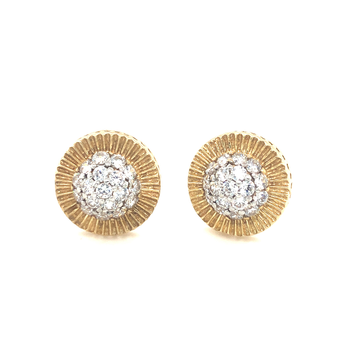 9ct Gold Rolex Style Earrings