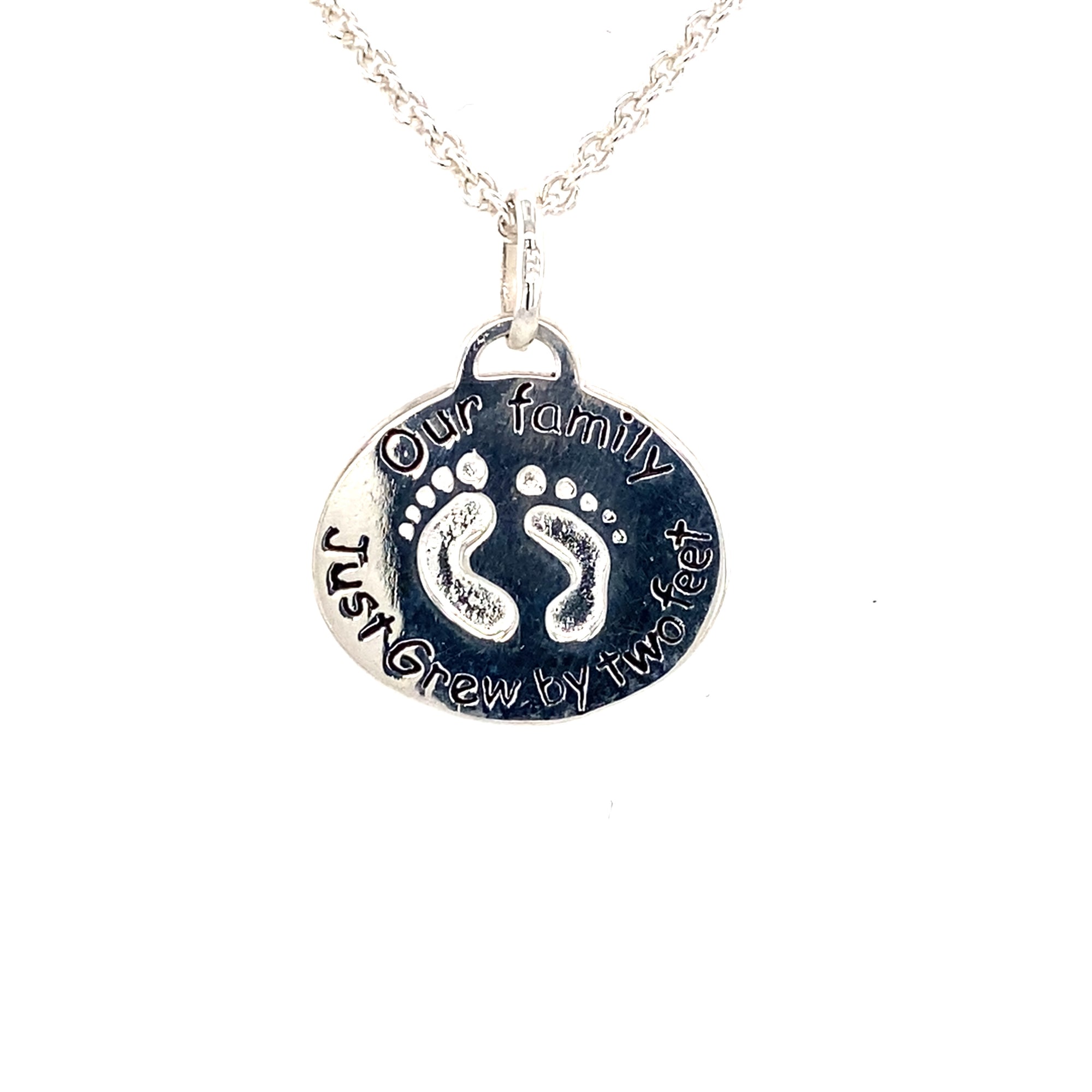 Sterling Silver Pendant to Welcome New Baby