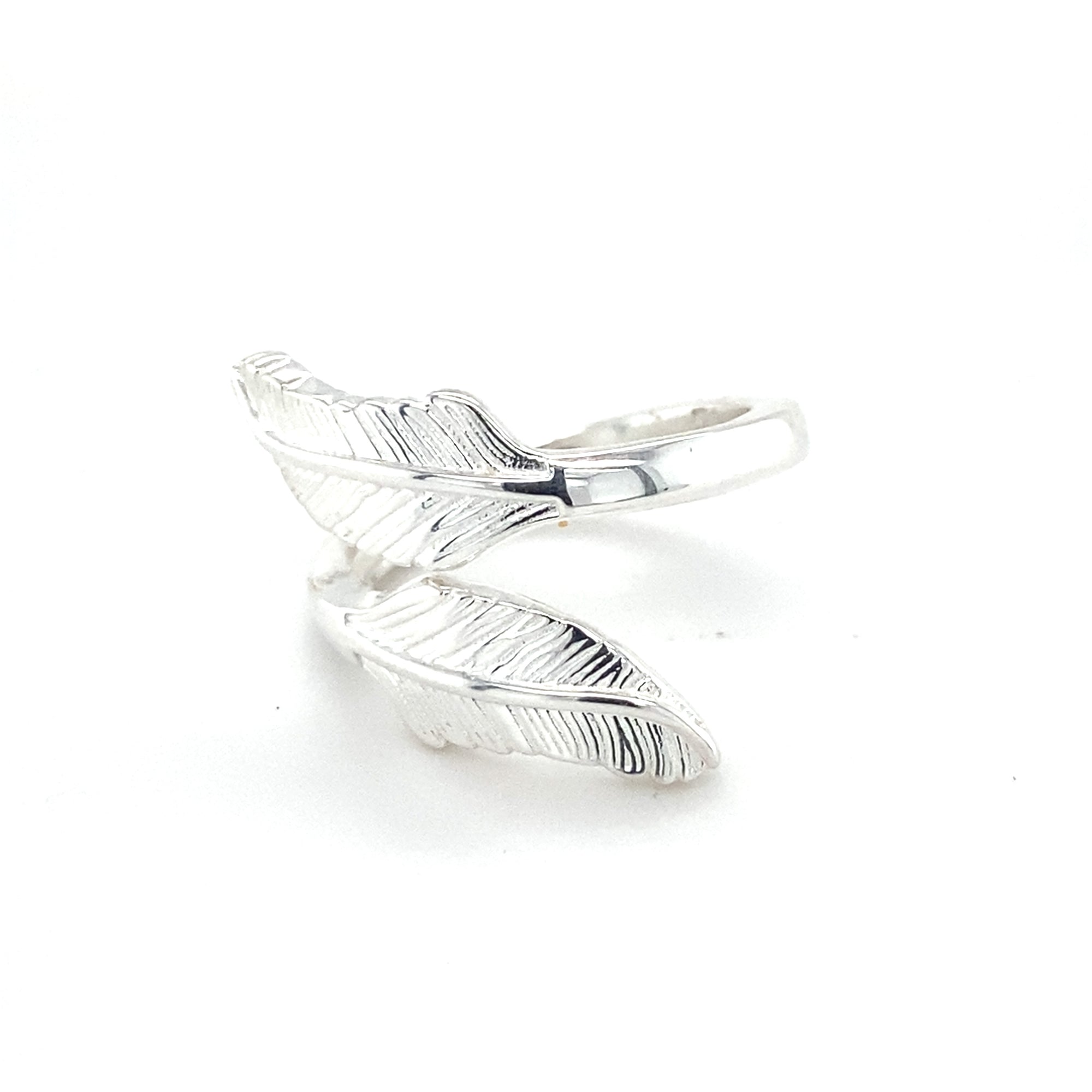 Sterling Silver Leaf Ring