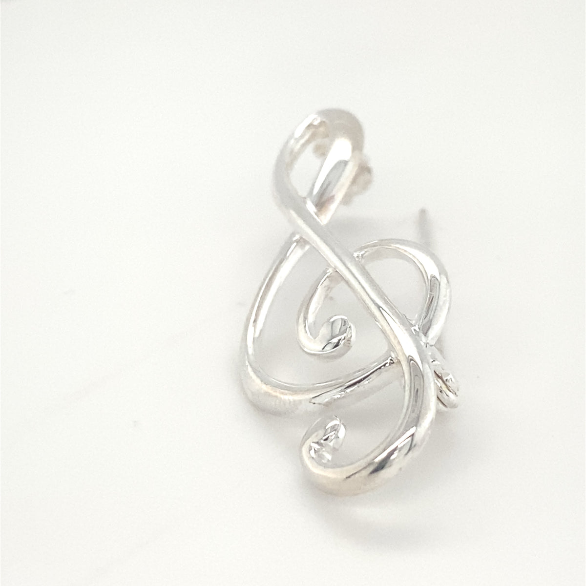 Sterling Silver Music Note Brooch