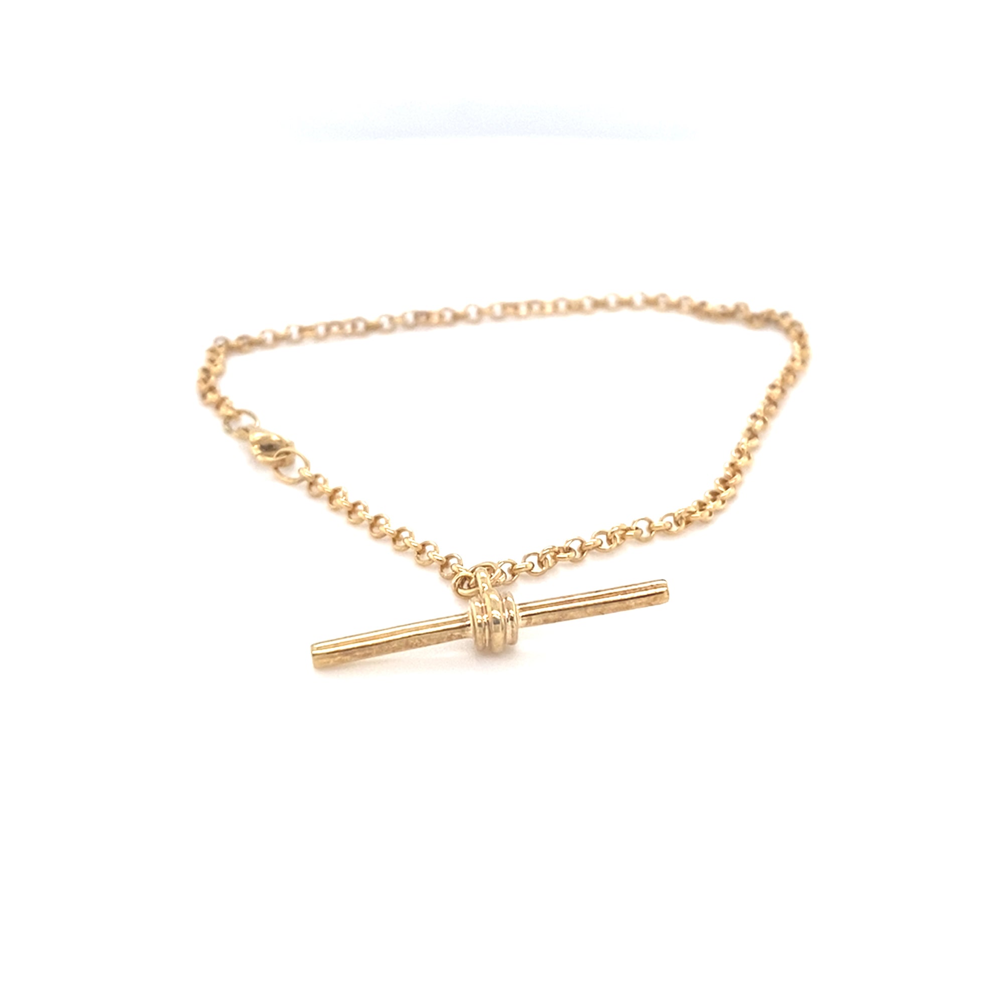 9kt Gold T Bar Bracelet