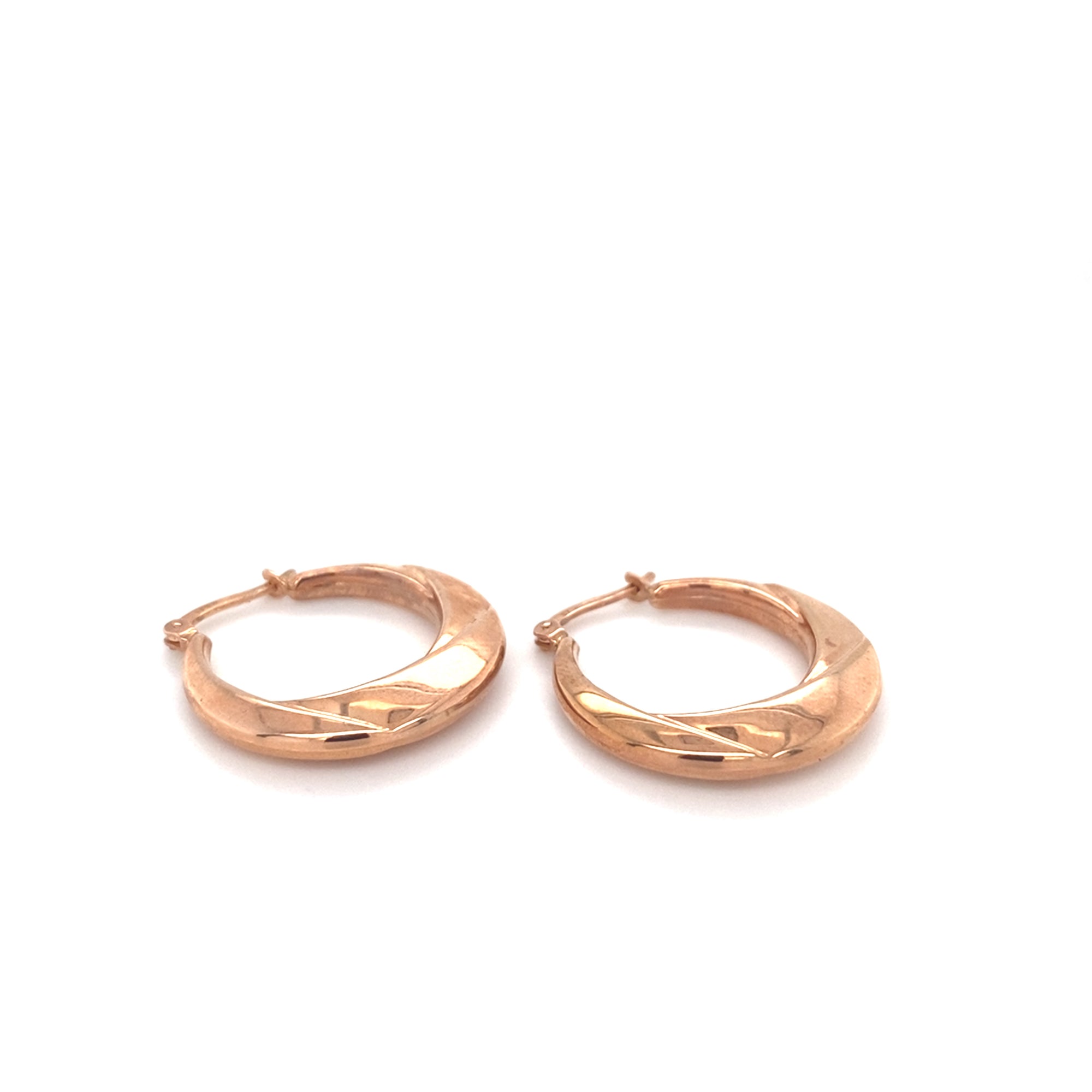 9kt Rose Gold Hoop Earrings