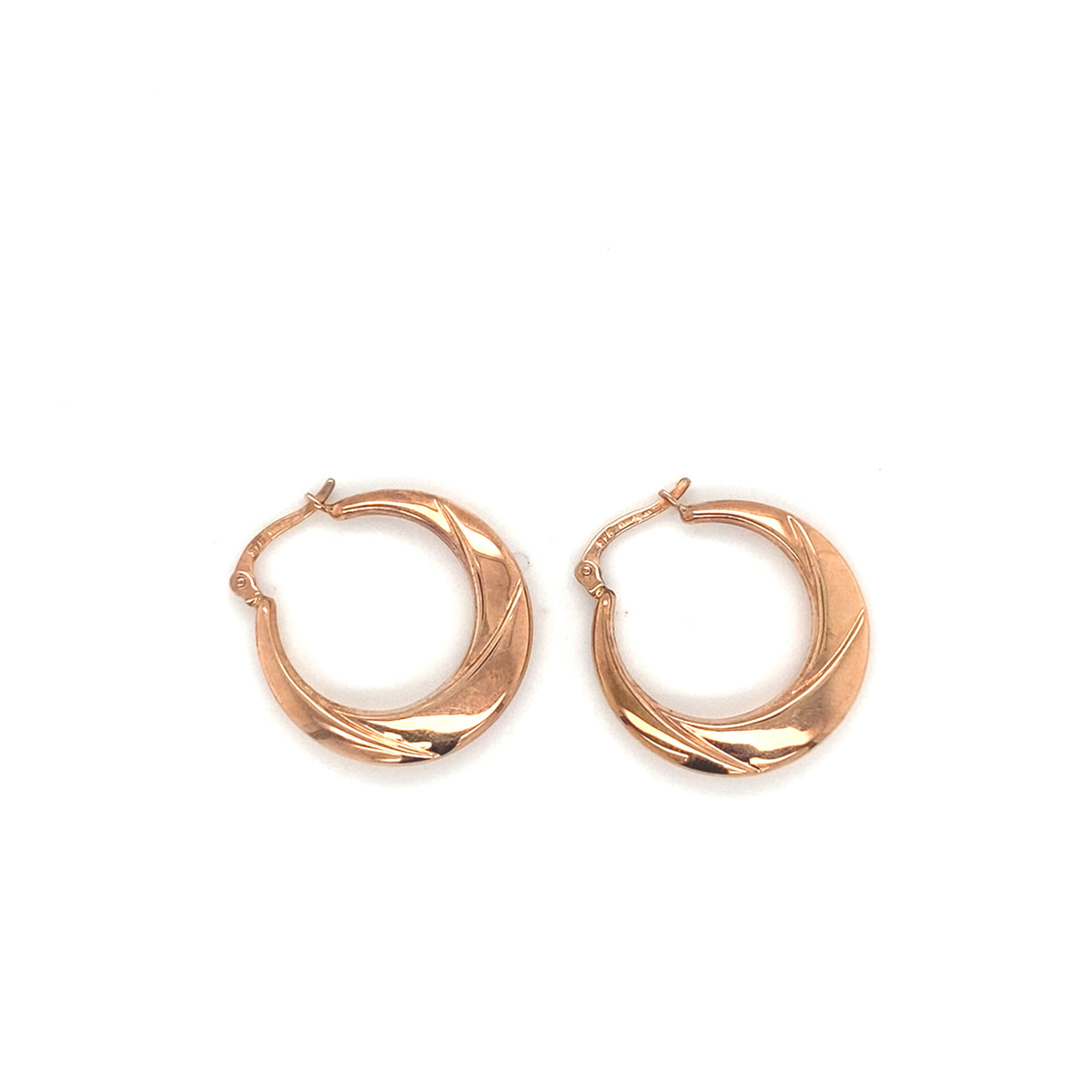 9kt Rose Gold Hoop Earrings